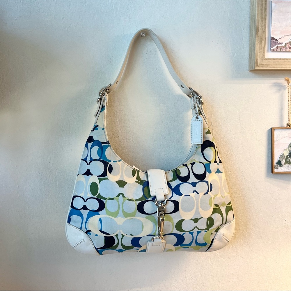 Vintage Y2K Coach Limited Edition Signature Clip Hobo Bag style no. 6748